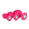 Image de EasyToys - Lot de 3 plugs anaux avec diamant - Rose