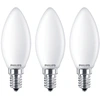 Image de Philips LED classic Lampe 40W E14 Bougie chaude 470lm mat 3pcs