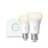 Image de Philips Hue White Kit De Démarrage : 2 ampoules Connectées E27 (1100)