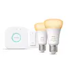 Image de Philips Hue White Ambiance Kit De Démarrage : 2 ampoules Connectées E27 (1100) + Variateur