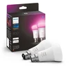 Image de PHILIPS Hue White & Color Ambiance - Ampoule LED connectée 10W - B22 - Compatible Bluetooth - Pack de 2 - Neuf