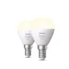 Image de Philips Hue White Pack De 2 Sphérique E14