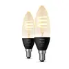 Image de Philips Filament Hue White Ambiance Bougie - Ampoule Connectée E14 - (pack De 2)