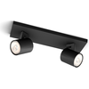 Image de Philips myLiving Spot Runner 2flg. 2x20W noir excl. LM
