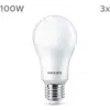 Image de Ampoule LED - PHILIPS - 100 W - A67 E27 - Blanc froid - Non dimmable x 3 - Neuf