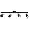 Image de Spot de plafond à 4 flammes adapté pour GU10/35W L 67,4 cm noir
