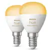 Image de Pack de 2 ampoules connectées Philips Hue White Ambiance P45 E14 5,1 W Blanc - Neuf