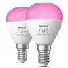 Image de Pack de 2 ampoules connectées Philips Hue White et Color Ambiance P45 E14 5,1 W Blanc - Neuf