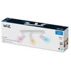 Image de Wiz - Smart Lamp, Wiz IMAGEO, 3 projecteurs LED intelligents, lumière blanche et colorée, compatible avec Alexa et Google Home, couleur White