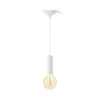 Image de Philips Pack:cordon De Suspension Moyen Blanc Pour Ampoules À Filament + Ampoule Globe Filament G125 Blanc Chaud À Blanc Froid.