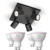 Image de Philips Pack De 4 Spots Myliving Runner + Ampoules Gu10 À Couleur Variable