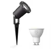 Image de Philips Spot Lumineux Puled Noir + Une Ampoule Gu10 À Lumière Blanche