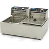 Image de Maxima - Friteuse Gastro - 2 x 6 l - 2 paniers - Jusqu'à 2,4 kg de frites
