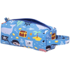 Image de ALLC Trousse à crayons colorée pour enfants avec grande attache (bleu pirate)