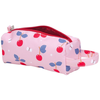 Image de ALLC Trousse à crayons colorée pour enfants avec grande attache (rouge cerise)