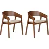 Image de lot de 2 chaises avec accoudoirs EDO - rouge