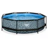 Image de Smoby - Piscine Exit Stone Ø300x76cm Avec Pompe Filtrante - Grise