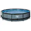 Image de Exit Toys - Piscine Exit Stone Ø360x76cm Avec Pompe Filtrante - Grise