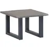 Image de vidaXL Table basse avec bords naturels Gris 60x60x40 cm Bois massif Acacia