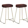 Image de vidaXL Tabouret de bar Gavin 2 pcs. Bois massif de manguier