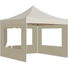 Image de vidaXL Tente de réception professionnelle Pliable avec parois Aluminium 3x3 m Crème