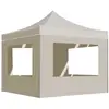 Image de Vidaxl - Tente De Réception Pliable Avec Parois Aluminium 3 X 3 M Crème
