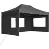 Image de vidaXL Tente de réception professionnelle Pliable avec parois Aluminium 4,5×3m Anthracite