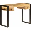 Image de Bureau Avec 2 Tiroirs 110x50x77 Cm Bois Solide De Manguier Vidaxl