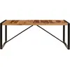 Image de Table de salle à manger 200 x 100 x 75 cm en bois massif
