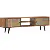 Image de Vidaxl - Meuble Tv 140x30x40 Cm Bois Solide D'Acacia