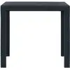 Image de vidaXL Table de jardin anthracite 79x79x72 cm plastique aspect rotin