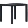 Image de Vidaxl - Table De Jardin Anthracite 79x79x72cm Plastique Aspect De Rotin