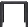 Image de vidaXL Table de jardin brune 79x79x72 cm plastique aspect rotin