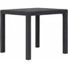 Image de Vidaxl - Table De Jardin Marron 79x79x72 Cm Plastique Aspect De Rotin