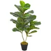 Image de Plante Artificielle Avec Pot Feuilles De Figuier Vert 90 Cm Vidaxl