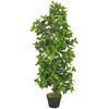 Image de Plante Artificielle Avec Pot Laurier Vert 120 Cm