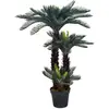 Image de Plante Artificielle Avec Pot Palmier Cycas Vert 125 Cm Vidaxl