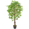 Image de Plante Artificielle D'Érable Avec Pot Vert 120 Cm Vidaxl