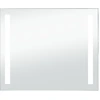 Image de vidaXL Miroir mural de salle de bain avec LEDs 80x60 cm