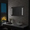 Image de Vidaxl - Miroir Mural À Led Pour Salle De Bains 100x60 Cm