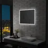 Image de Vidaxl - Miroir Mural À Led Pour Salle De Bains 80x60 Cm
