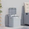 Image de vidaXL Boîte de rangement de jardin 90 L gris clair