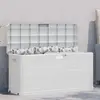Image de vidaXL Boîte de rangement de jardin 280 L gris clair