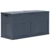 Image de Boîte De Rangement De Jardin 320 L Noir Vidaxl