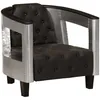 Image de Vidaxl - Fauteuil En Style D'Aviation Noir Cuir Véritable