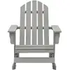 Image de vidaXL Chaise à bascule de jardin en bois gris