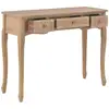 Image de Table De Console Et Coiffeuse Avec 3 Tiroirs Marron
