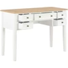 Image de vidaXL Bureau blanc 109,5 x 45 x 77,5 cm bois