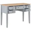 Image de vidaXL Bureau gris 109,5 x 45 x 77,5 cm bois