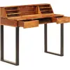 Image de vidaXL Bureau 110 x 50 x 94 cm bois massif acacia et acier